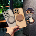 17 mobile phone case rotating stand 360 matte skin feel suitable for iphone 16 high-end pivot 11 apple 15pro