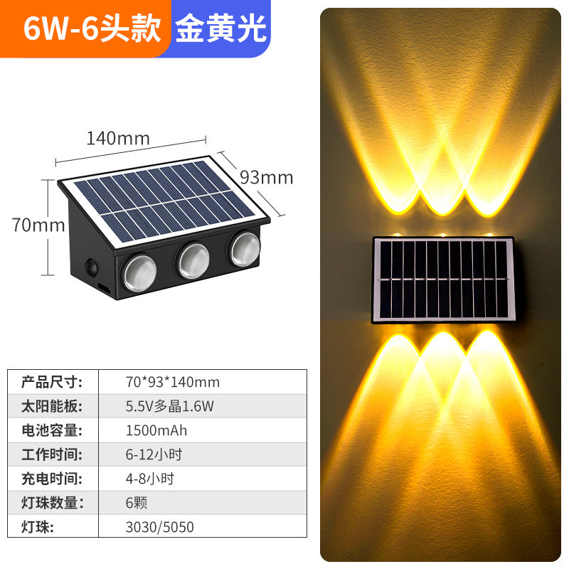 Solar outdoor lights - patio wall washers, balcony ambient lighting, garden smart lighting, minimalist stair and step lights
