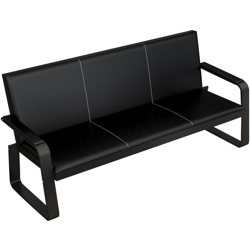 Modern minimalist office sofa business reception office three-seater simple sofa coffee table side table set - free shipping
