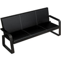 Modern minimalist office sofa business reception office three-seater simple sofa coffee table side table set - free shipping