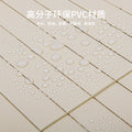 Pvc blackout blinds - no drilling required, minimalist design for bathroom, bedroom, office - honey bean style