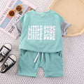 Kids' summer short-sleeve outfit:  new collection for boys and girls - casual summer clothing, baby t-shirt and shorts two-piece set