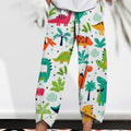 new  wide-leg pants: relaxed fit, cotton linen blend, printed, pocketed, elastic waist, cropped length - women's - in stock