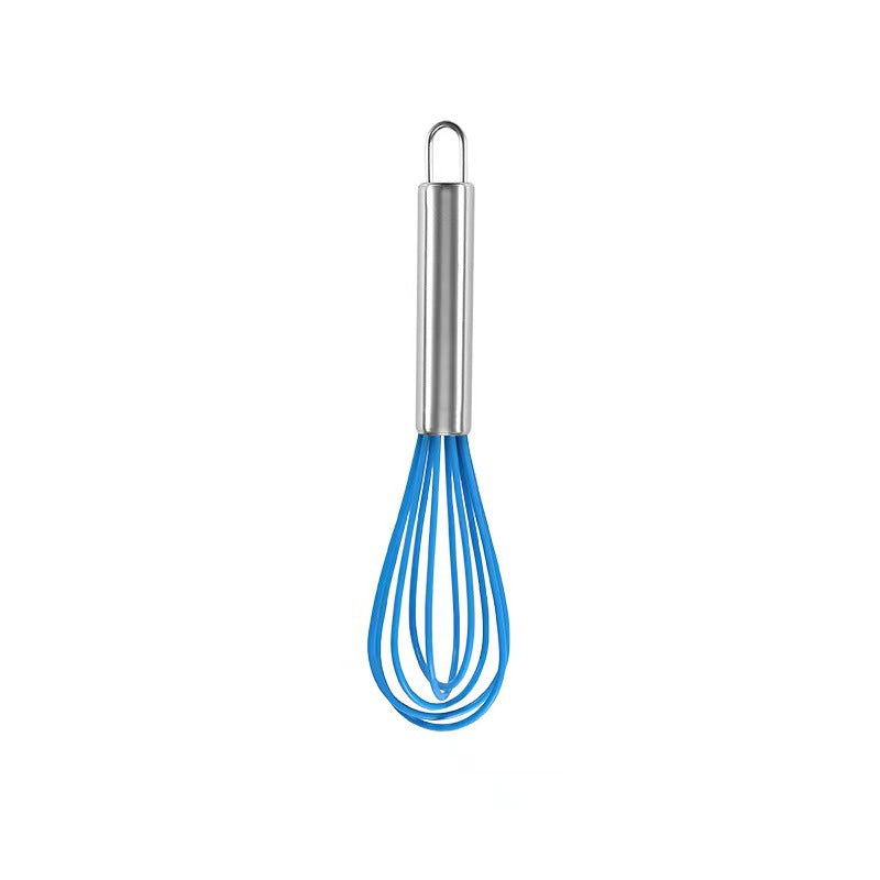 Stainless steel silicone whisk - manual egg beater - baking tool - cream whipper