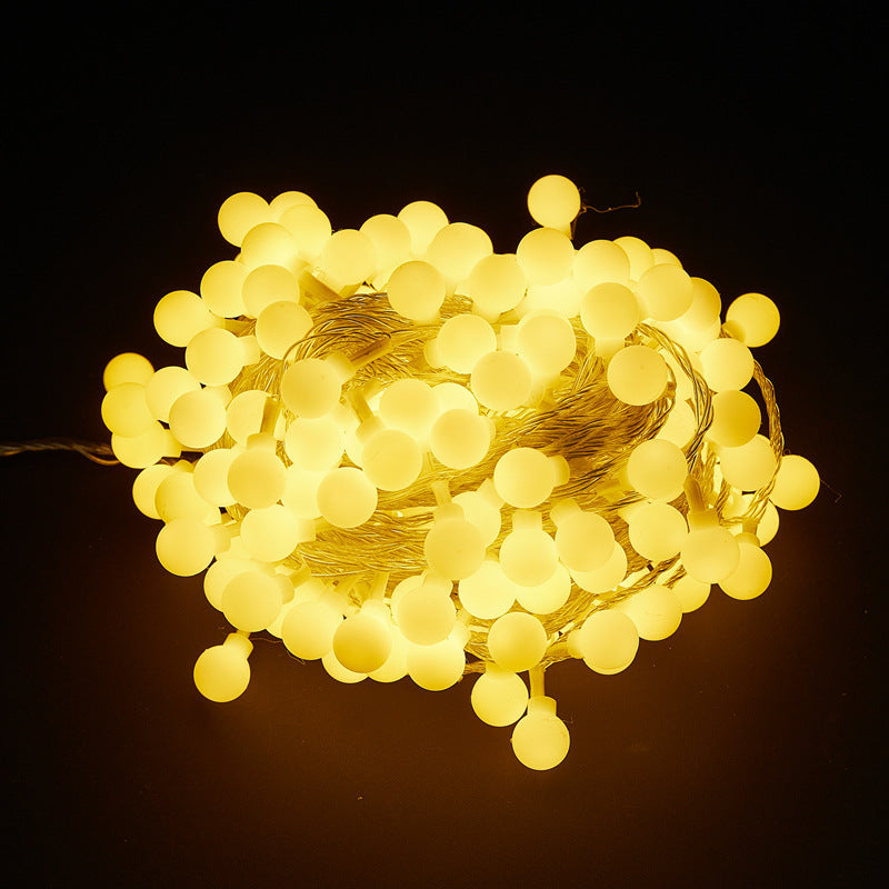 Outdoor camping led ball light string Outdoor battery box decoration star light Room atmosphere bubble ball light string