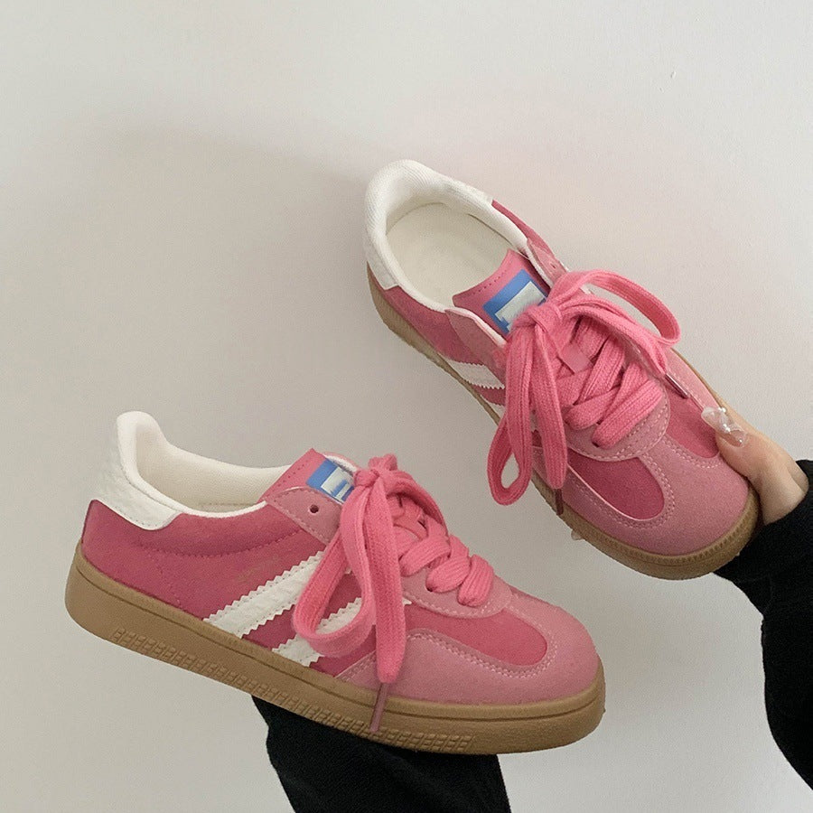 Retro german training shoes women's 2025 spring and autumn new arrivalflatsk-style sports casual shoes color matching easiest for matchfashion sneakers women