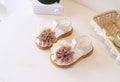 Sweet floral decorated girls' sandals -  summer new arrival - kids' single strap buckle sandals - versatile and stylish outdoor wear