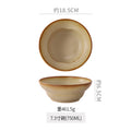 Vintage aesthetic ceramic rice & dessert bowl - high-end tableware for restaurants & hotels - fruit salad, snack, and breakfast bowl