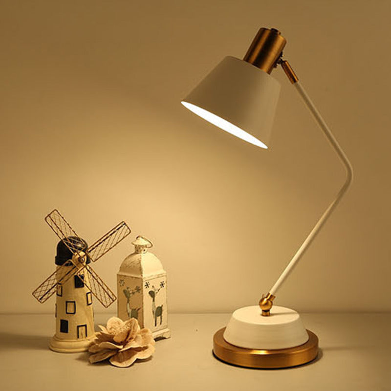 American light luxury style eye protection table lamp hotel led lamp study dormitory desk study reading lamp bedroom bedside lamp
