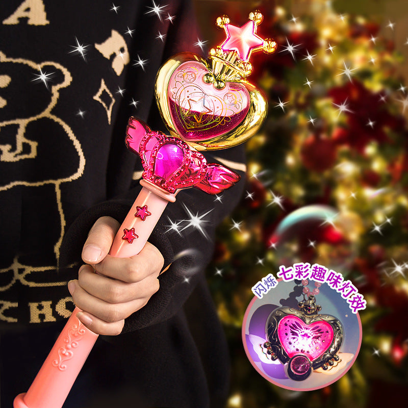 Kids' light-up fairy wand magic stick - colorful glowing musical toy set for girls, princess gift, wholesale