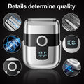 mini electric reciprocating shaver - fast charging, portable, car-mountable men's razor for home and travel