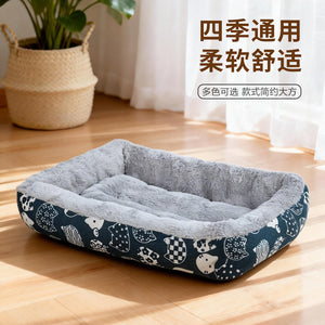 Pet cat bed winter warm dog bed sofa pet bed soft anti-scratch teddy kitten puppy universal