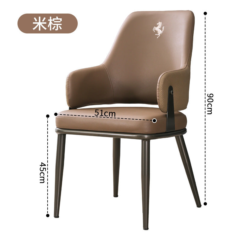 Dining chair for home dining table chair accessible luxuryclassy sense restaurant dining stool back banquet new arrival iron mahjong chair