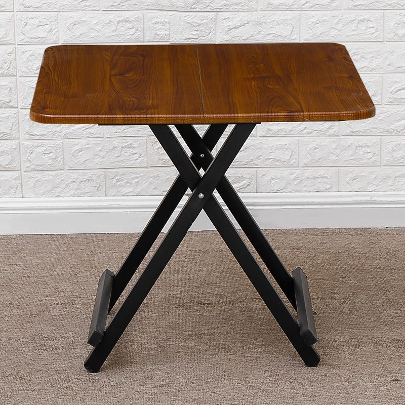 Foldable table dining table for home rectangular outdoor convenient stall table dining table suit combined with small square table