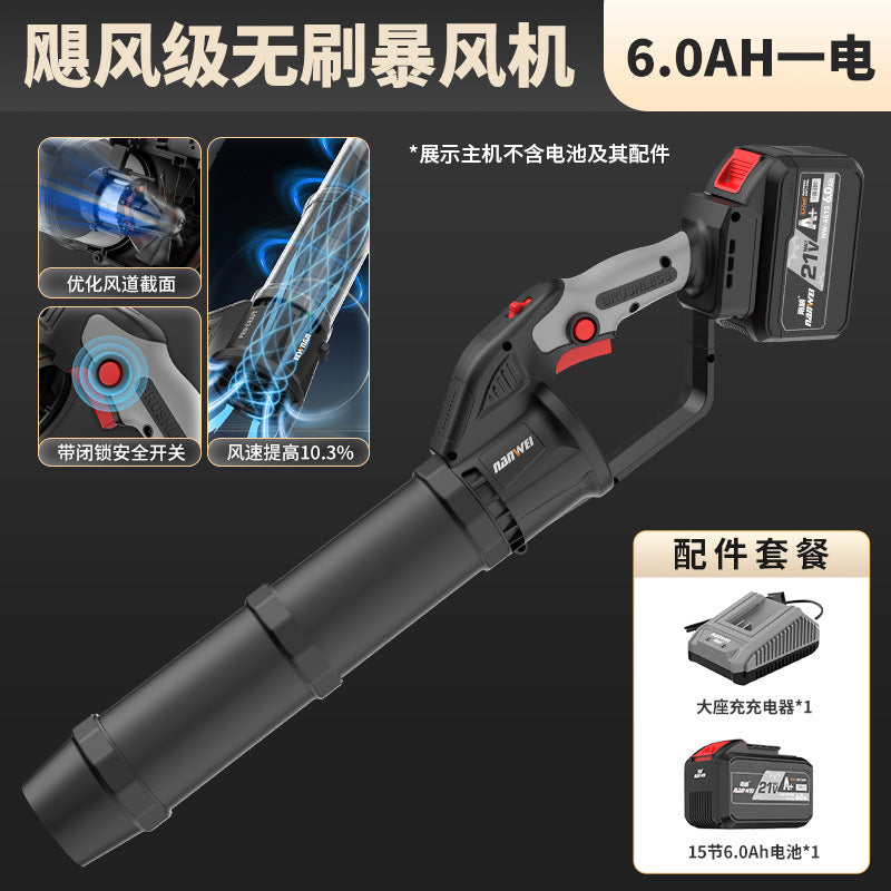 Nanwei lithium electric hair dryer rechargeable blower blower high power industrial grade blowing dust blowing fallen leaves blowing snow