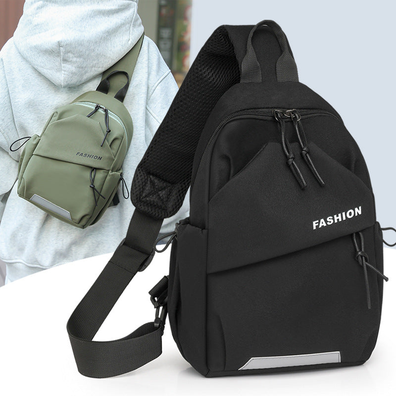 Cross-border new casual messenger bag women's trend simple student portable shoulder bag large capacity commuter fashion breast bag