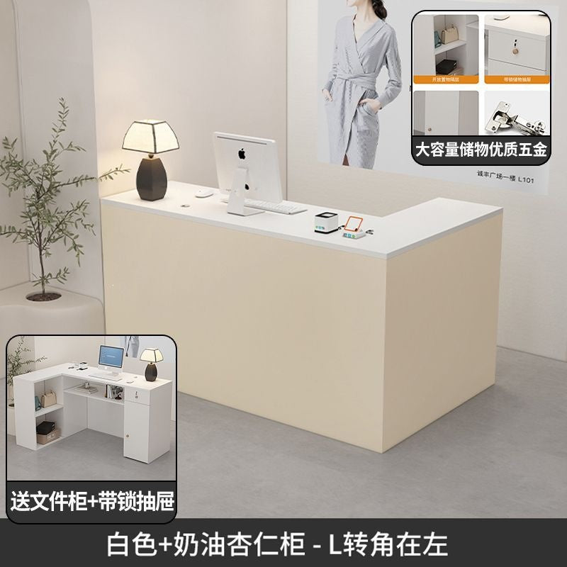 Clothing store small front desk cashier company bar table beauty salon reception counter computer desk office desk