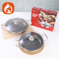 wholesale stainless steel frying pan thickened honeycomb double ear non-stick cooking pot for homeflats boiler universal