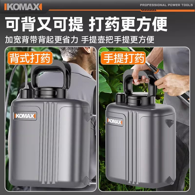 Portable electric sprayer - rechargeable disinfectant sprayer with long battery life, high pressure, and long-range spray capability