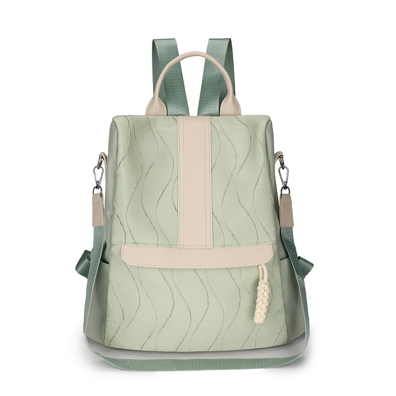Spring and summer fashion trends Internet celebrities shake fast with the same real shot practical double shoulder shoulder backpack women's bag factory direct sales