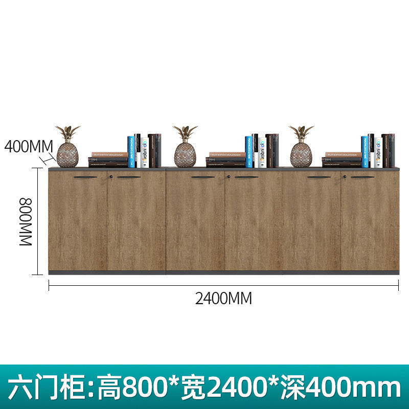File cabinet low cabinet office storage cabinet drawer with lock information cabinet floor cabinet tea cabinet wooden