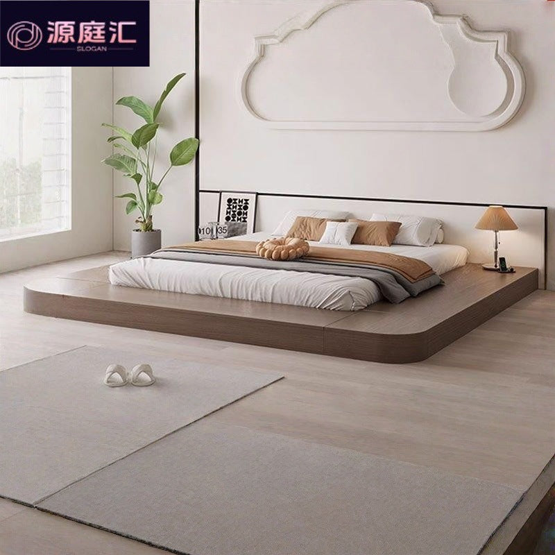 Solid wood tatami floor floor bed modern normcore japanese styleaccessible luxury floor bed low bed multifunctional bed board
