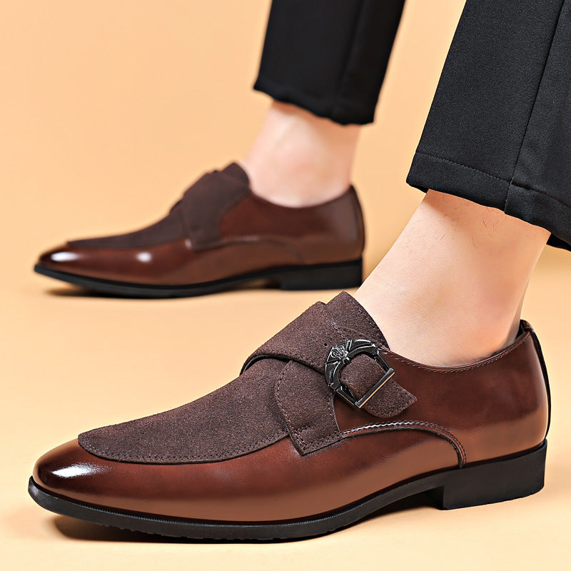 2024 summer men's leather shoes: new business formal & casual dress shoes, suede, british & korean style, pointed toe, plus sizes available