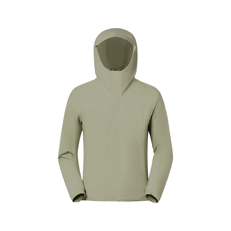 Influencer-approved windproof, waterproof, and stain-resistant hooded jacket with fleece lining - outdoor hiking apparel daw011