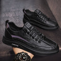 Spring men's shoes 2026 new men's sports casual leather shoes student board shoes black autumn and winter chef labor protection shoes men