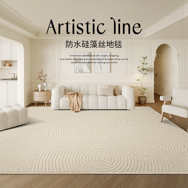 Carpet living room  new waterproof anti-fouling no-wash wipeable no-maintenance accessible luxury classy diatom silk sofa blanket