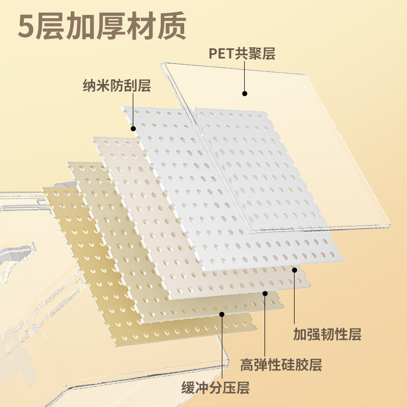 Customizable color Cross-border transparent storage box PET household moving sundries Bedside storage box Thickened storage box