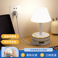 Master bedroom table lamp bedside lamp modern decorative atmosphere night light baby feeding eye protection soft light sleep usb socket