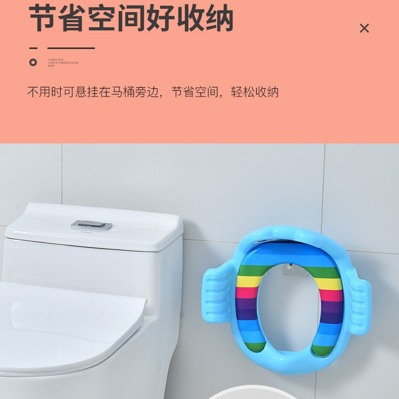 Kids toilet seat baby toilet seat kids boys and girls enlarged toilet soft cushion infant toilet special toilet