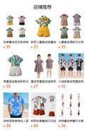 Kids' floral shirt, boys' cotton shirt, children's outfit set, loose-fit lightweight summer clothing, boys' shirt