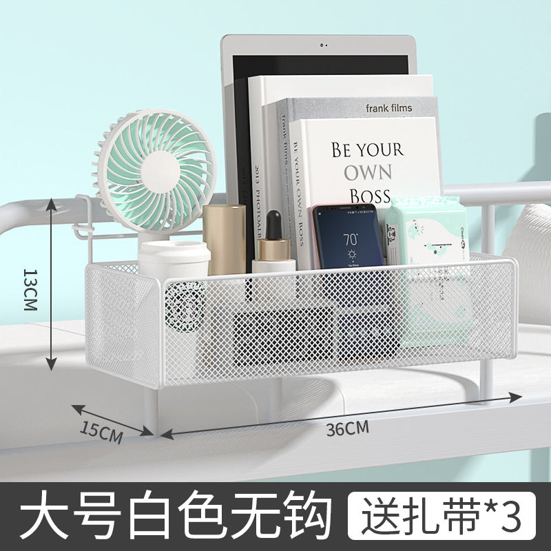 Storage rack dormitory bedside hanging basket storage upper bunk hanging bedside handy gadget punch-free multi-functional storage rack