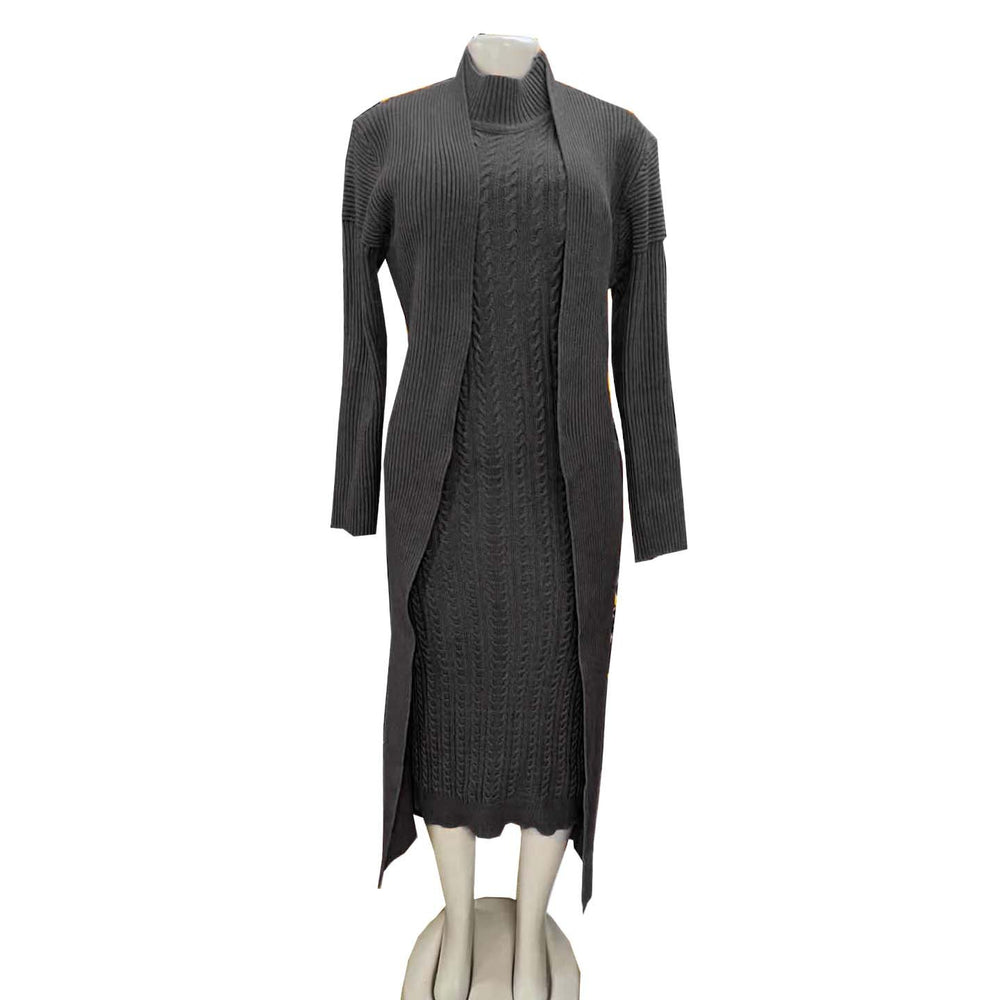 supply of african women's clothing plus sizeknittingdresslongoutwearthickenedtwo-piece set
