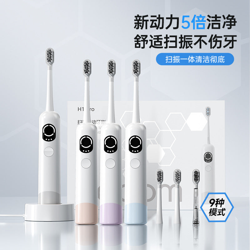 2025 new model oscillating sonic electric toothbrush, 60° angled, rechargeable, for men, women, and couples - deep cleaning soft bristle toothbrush