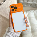 Macaron fresh large window minimalist integrated lens frame refreshing apple 18 phone case ip17 hard case 16