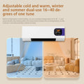 Wall-mounted space heater - compact, remote-controlled, energy-efficient, waterproof, and quiet electric heater for home, bedroom, and bathroom