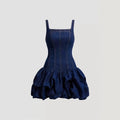 New arrival cross-border fashion denim slim high waist suspender skirt high waistdressbacklessshort
