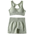 European and american yoga outfit set - women's yoga sports bra, fitness tank top, running sports yoga shorts set