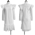 D162   new cross-border women's fashion hollow-out long sleeve cover-up camisole dress two-piece set, european and american style dress