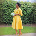 African cross-border  new european and american style elegant commute solid color loose fit dress