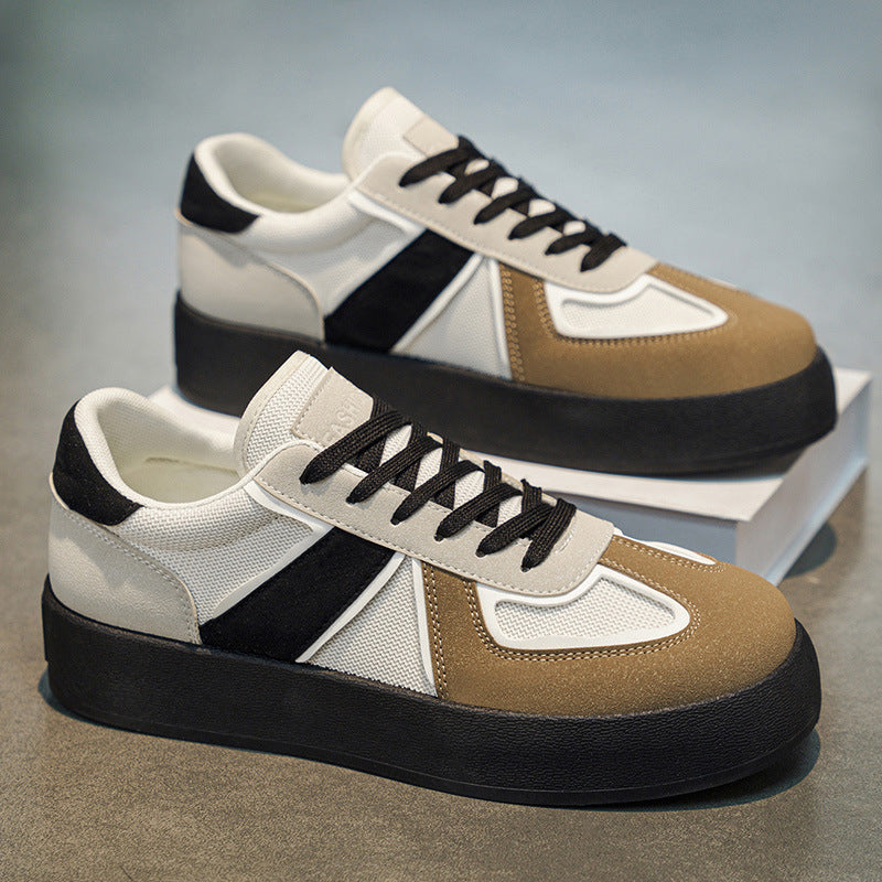 Panda german army trainers (gats) for men, spring 2026 collection: thick-soled, height-increasing, athletic casual sneakers - versatile and trendy footwear