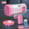 export 69-hole bazooka bubble gun bubble blowing toy large handheld automatic electric kids bubble machine