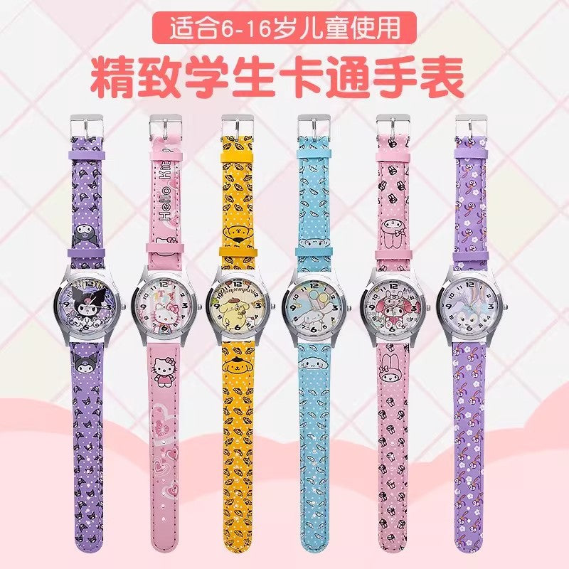 Kuromi watch girls kids toys 3 years old kindergarten baby melody cartoon digital watch jade gui dog