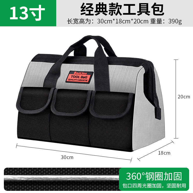 Multi-purpose hand tool bag - durable, heavy-duty canvas tool pouch for woodworking, electrical work, and general repair