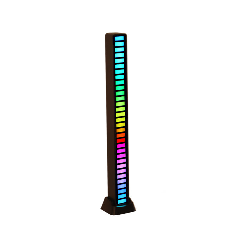 Rgb sound-activated light, led car interior music rhythm ambient light, gaming room desktop speaker app voice control light