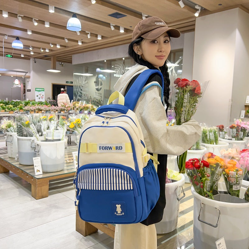 Spring and summer new large-capacity schoolbag Korean version of Japanese cute girl backpack fashion junior high school student schoolbag