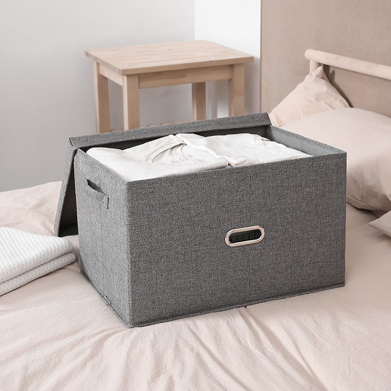 Factory direct sales large-capacity covered storage box custom thickened PP plate dust-proof clothing foldable toy storage box